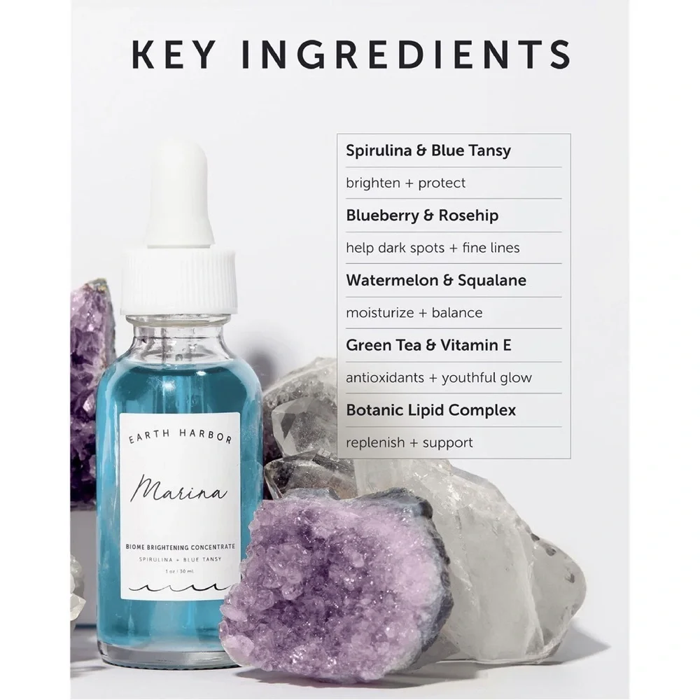 ✨ Earth Harbor Marina Biome Brightening Ampoule – 1.0 oz / 30 mL ✨